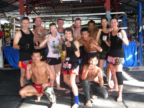 Group shot after morning training at Por Promin