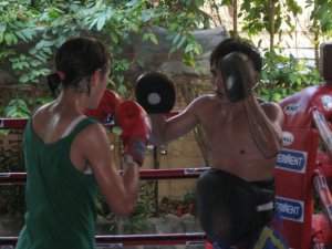 Training at Eminent Air Boxing Gym